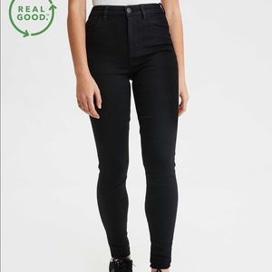 American Eagle Black Curvy High-Waisted Jeggings